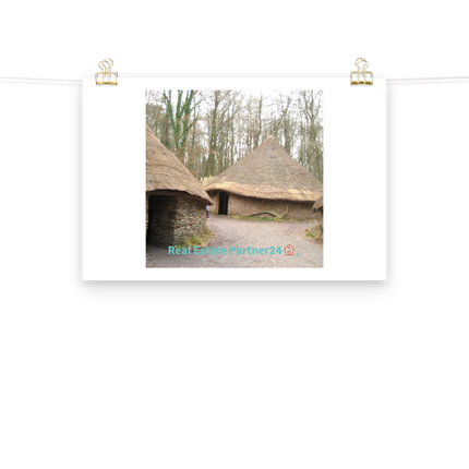 Village Charm Poster with realestatepartner24 with house Logo