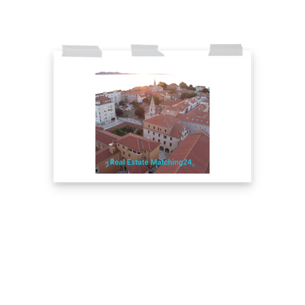 Roof Sunset View Poster with realestatematching24 without key Logo