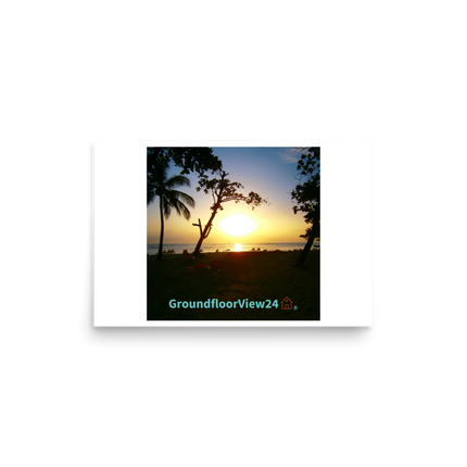 Beutiful Sea View Poster with groundfloorview24 with House Logo