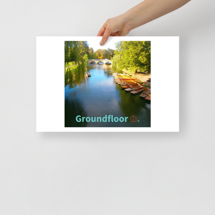 Beautiful Nature Poster with Groundfloor with House Logo
