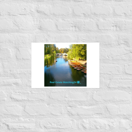 Beautiful Nature Poster with realestatematching24 with key Logo