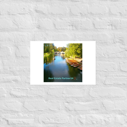 Beautiful Nature Poster with realestatepartner24 with house Logo