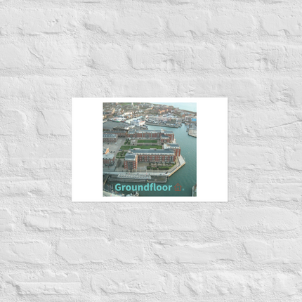 Nice City Poster with Groundfloor with House Logo