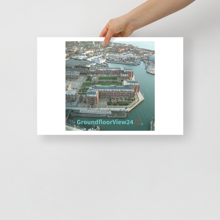 Nice City Poster with groundfloorview24 with House Logo
