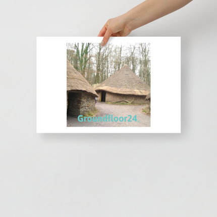 Village Charm Poster with Groundfloor24 without House Logo