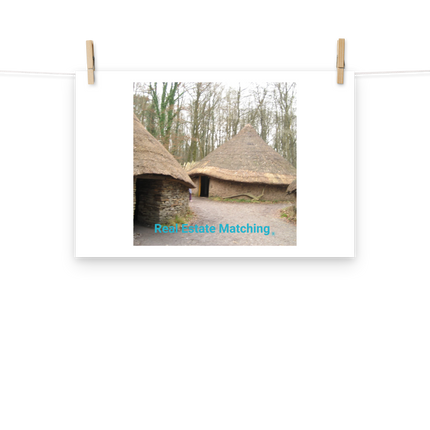 Village Charm Poster with realestatematching without key Logo