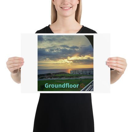 Natural View Poster with Groundfloor with House Logo