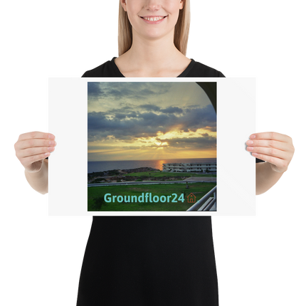 Natural View Poster with Groundfloor24 with House Logo
