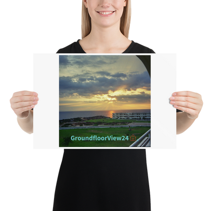 Natural View Poster with groundfloorview24 with House Logo