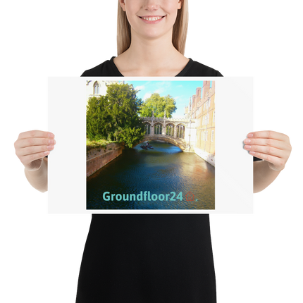 Beutiful Canel Poster with Groundfloor24 with House Logo