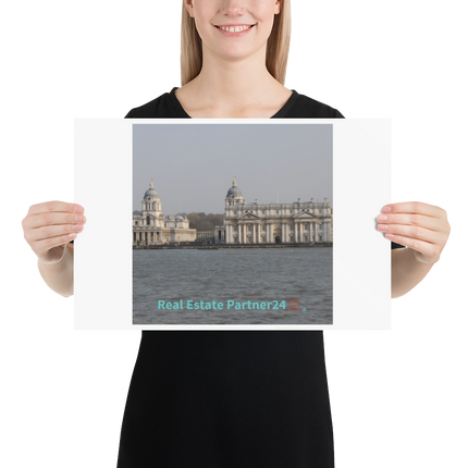 Riverside Beauty Poster with realestatepartner24 with house Logo