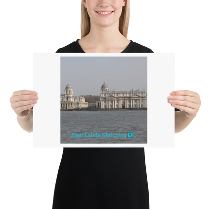 Riverside Beauty Poster with realestatematching with key Logo