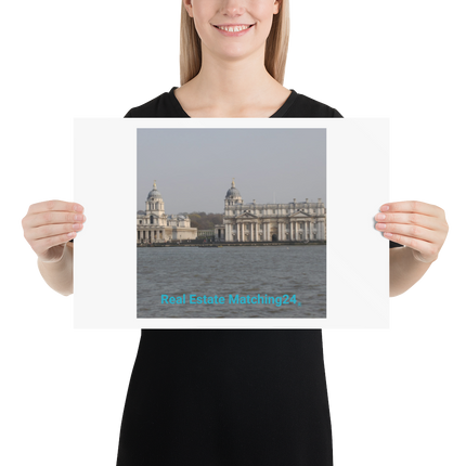 Riverside Beauty Poster with realestatematching24 without key Logo