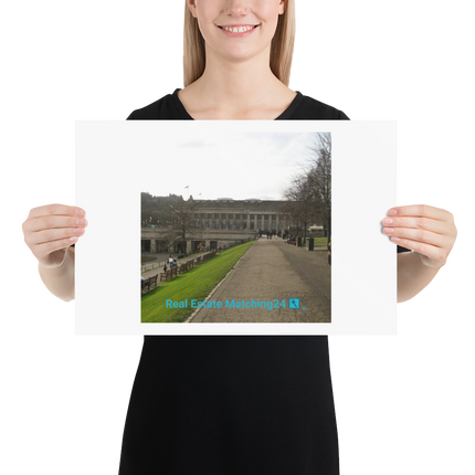 Majestic Palace Poster with realestatematching24 with key Logo