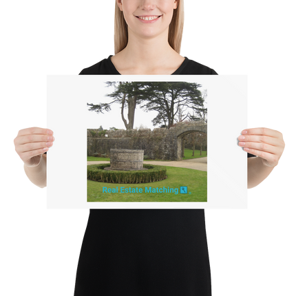 Nature's Wonders Poster with realestatematching with key Logo