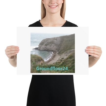 Sea & Hills Poster with Groundfloor24 without House Logo