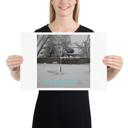 Winter Wonderland Poster with Groundfloor24 with House Logo