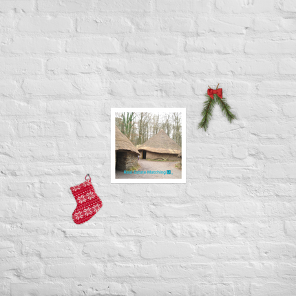 Village Charm Poster with realestatematching with key Logo