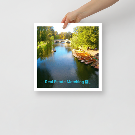 Beautiful Nature Poster with realestatematching with key Logo