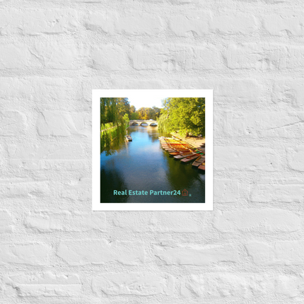 Beautiful Nature Poster with realestatepartner24 with house Logo