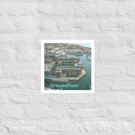 Nice City Poster with Groundfloor with House Logo