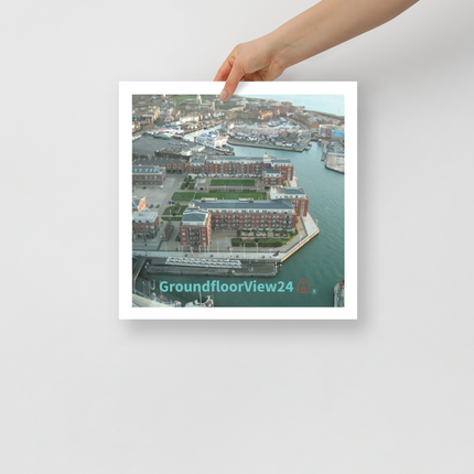 Nice City Poster with groundfloorview24 with House Logo