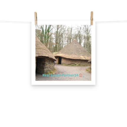 Village Charm Poster with realestatepartner24 with house Logo