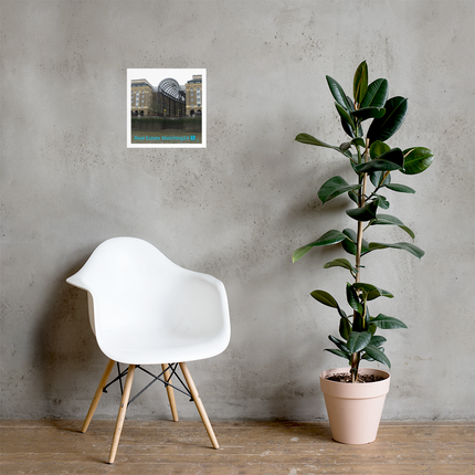 Hay's Galleria Poster with Real Estate Matching24 Logo