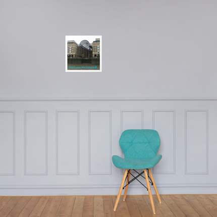 Hay's Galleria Poster with Real Estate Matching24 Logo