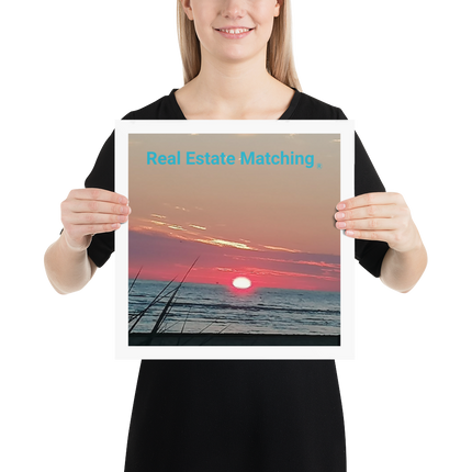 Beutiful Poster with Real Estate Matching Logo