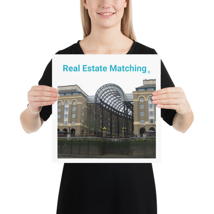 Hay's Galleria Poster with Real Estate Matching Logo