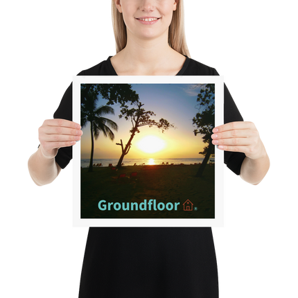 Beutiful Sea View Poster with Groundfloor with House Logo
