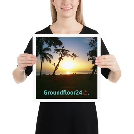 Beutiful Sea View Poster with Groundfloor24 with House Logo
