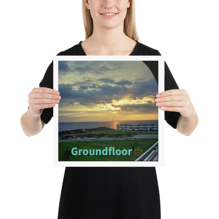 Natural View Poster with Groundfloor with House Logo