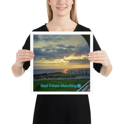 Natural View Poster with realestatematching with key Logo