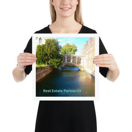 Beutiful Canel Poster with realestatepartner24 with house Logo