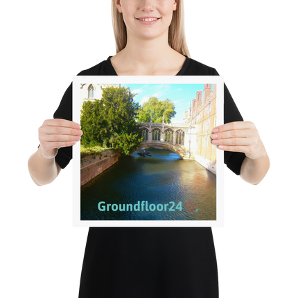 Beutiful Canel Poster with Groundfloor24 with House Logo