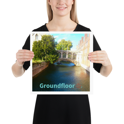 Beutiful Canel Poster with Groundfloor with House Logo