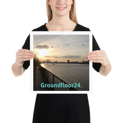 Awesome River View Poster with Groundfloor24 without House Logo