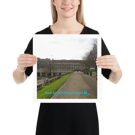 Majestic Palace Poster with realestatematching24 with key Logo