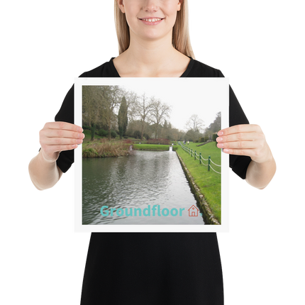 Lakeside Beauty Poster with Groundfloor with House Logo