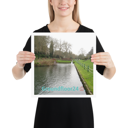 Lakeside Beauty Poster with Groundfloor24 with House Logo