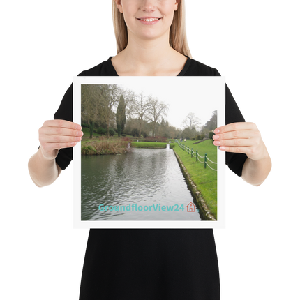 Lakeside Beauty Poster with groundfloorview24 with House Logo