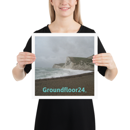 Waves and Sand Poster with Groundfloor24 without House Logo