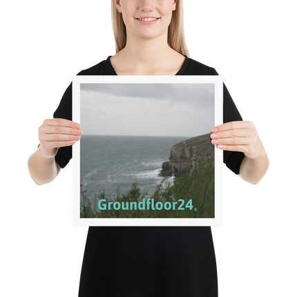 Seaside Serenity Poster with Groundfloor24 without House Logo