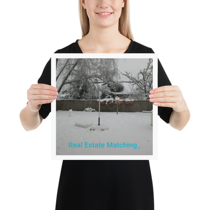 Winter Wonderland Poster with realestatematching without key Logo