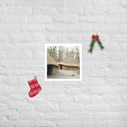 Village Charm Poster with realestatematching with key Logo