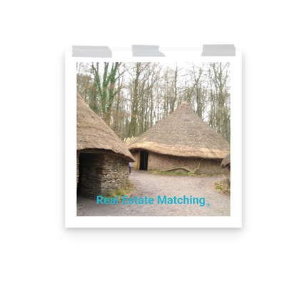 Village Charm Poster with realestatematching without key Logo