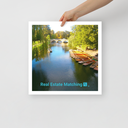 Beautiful Nature Poster with realestatematching with key Logo