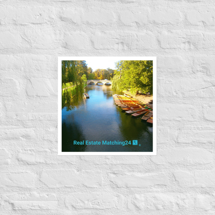 Beautiful Nature Poster with realestatematching24 with key Logo